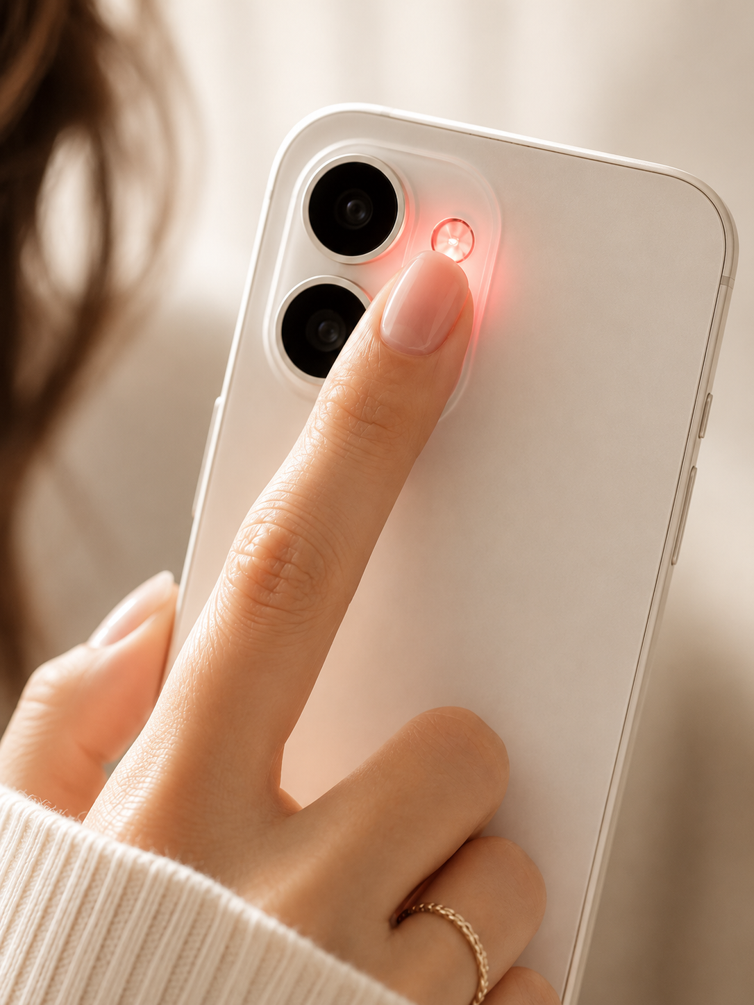 60-second finger scan on phone camera